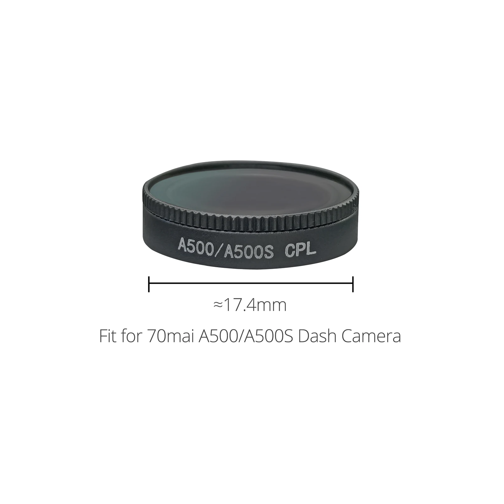 HD Polarizer Filter, Dash Cam CPL Filter Suitable for 70mai Model A510 A500 A500S Smart Dash Camera Accessory or Other Diameter