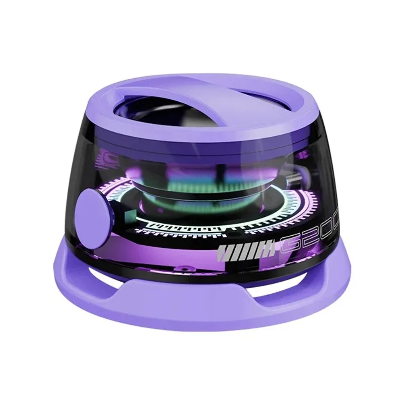 BT 5.3 Mini Tragbarer Bluetooth-Lautsprecher G200 RGB-Farblicht Magnetischer Lautsprecher Kleine Soundbox Telefonhalter Drahtloser Lautsprecher – Detail 27