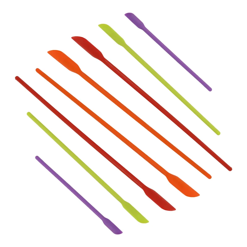 A74U Mini Silicone Spatulas, 8 Pack Small Silicone Makeup Spatulas Last Drop Spatula Scrapers Mini Jar Scraper For Kitchen