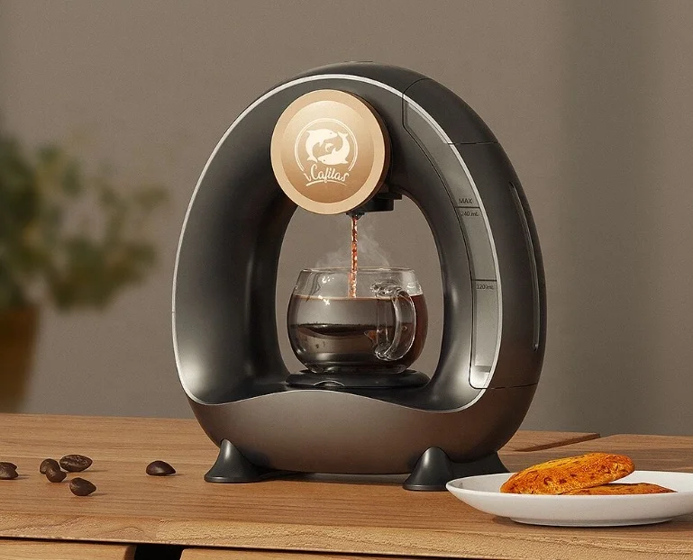 

2024 New American Home Boutique Capsule Coffee Machine Electric Double Cup Extraction Hotel and Home Use