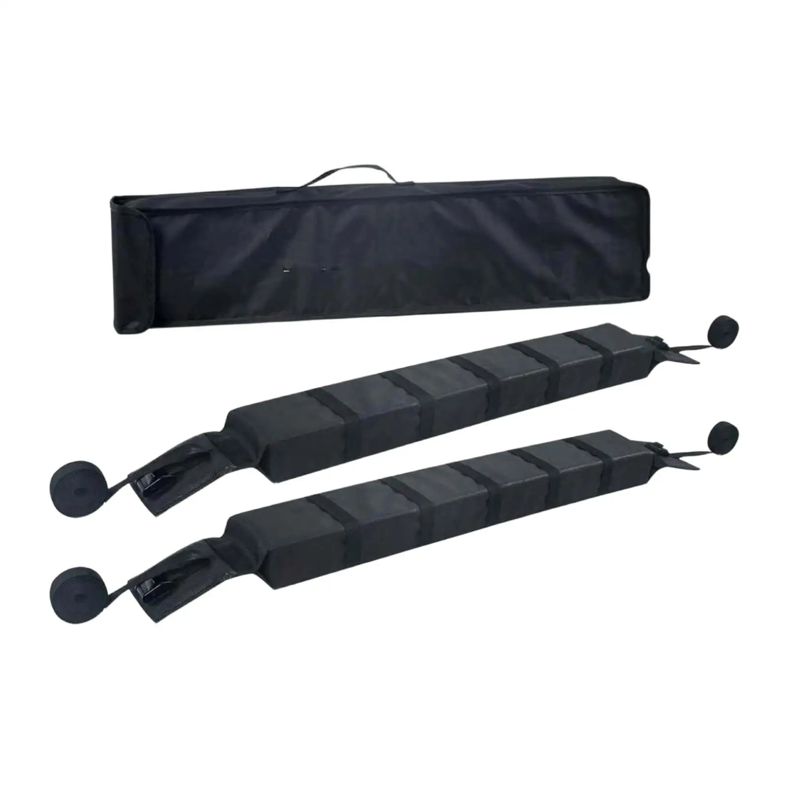 Roofs Rack Pads Multipurpose Auto Roofs Support Attachment High Performance Black Surfboard Car Rack Heavy Duty Oxford Cloth