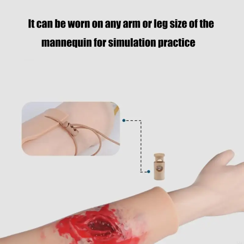 

Wearable Trauma Wound Skin Module Reusable Trauma Skin Model for Medicals Student