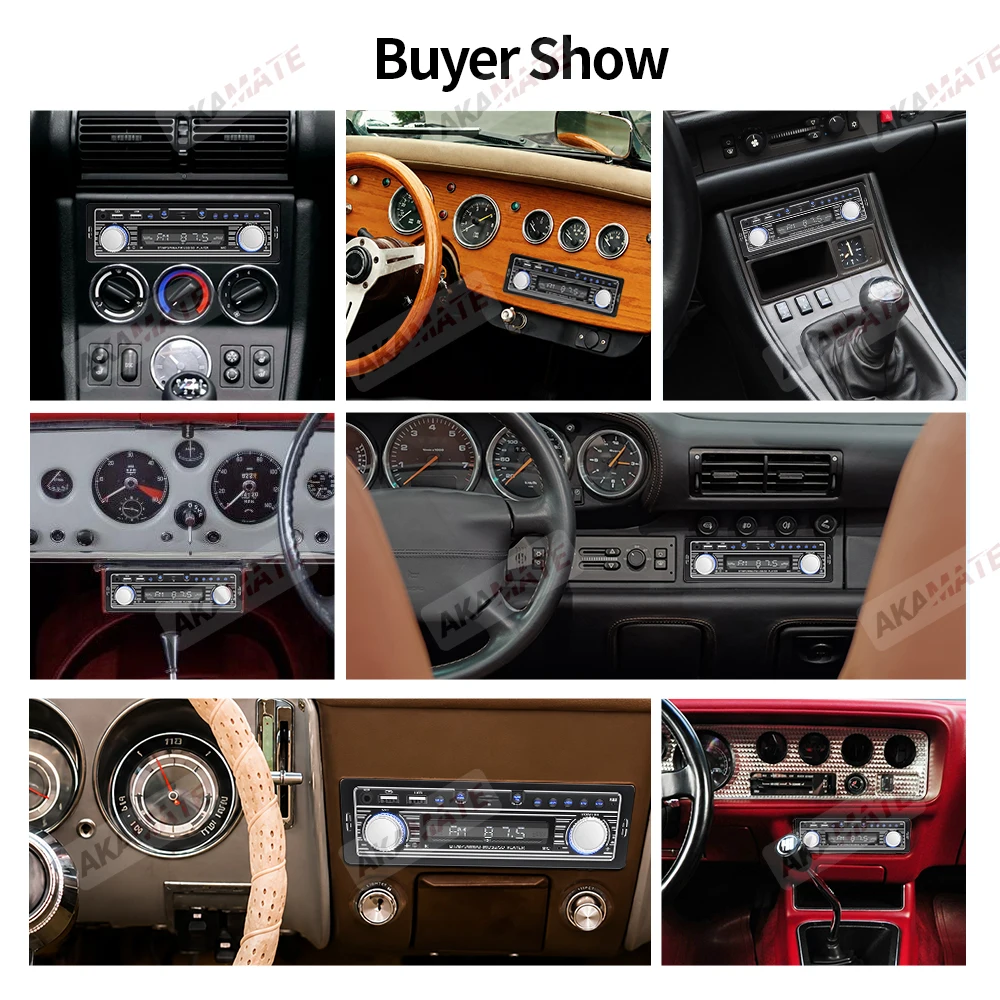 Autoradio für Mercedes Benz 1Din MP3 Multimedia Player Stereo Audio Unterstützung Telefon Aufladen Bluetooth EQ AUX USB FM Radio – Detail 30