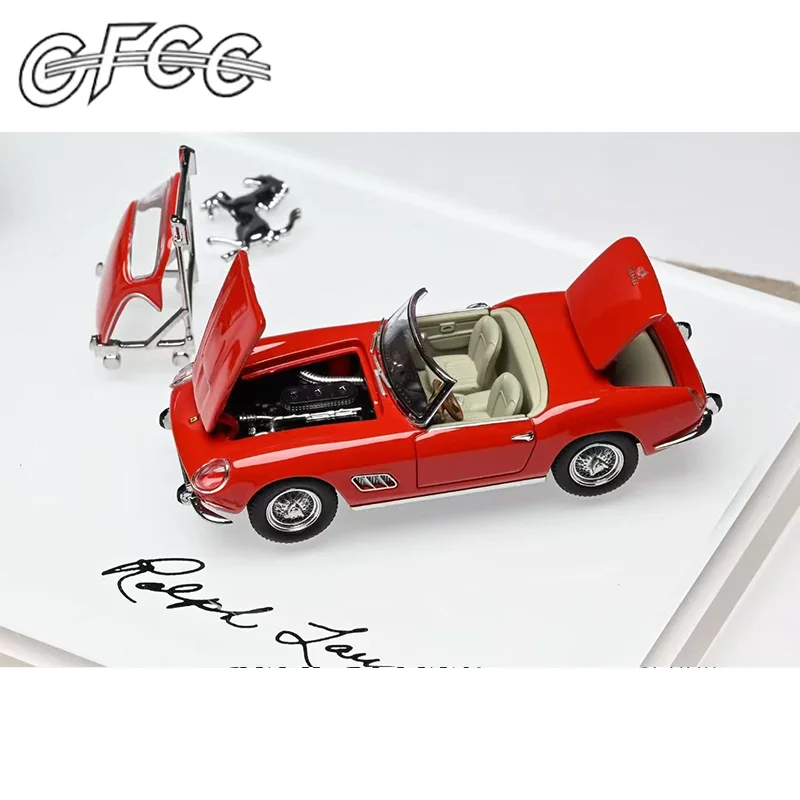 الأسهم الجديدة Gfcc 1:64 250 Gt كاليفورنيا 250 تيستا روسا Tr محاكاة سبيكة مصغرة يموت الصب نموذج سيارة مخصص ألعاب أطفال هدية