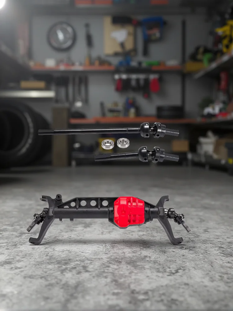 RC's brand new 1/10 simulation climbing car SCX10 third-generation three-way junction front drive shaft with bearing maximum ang