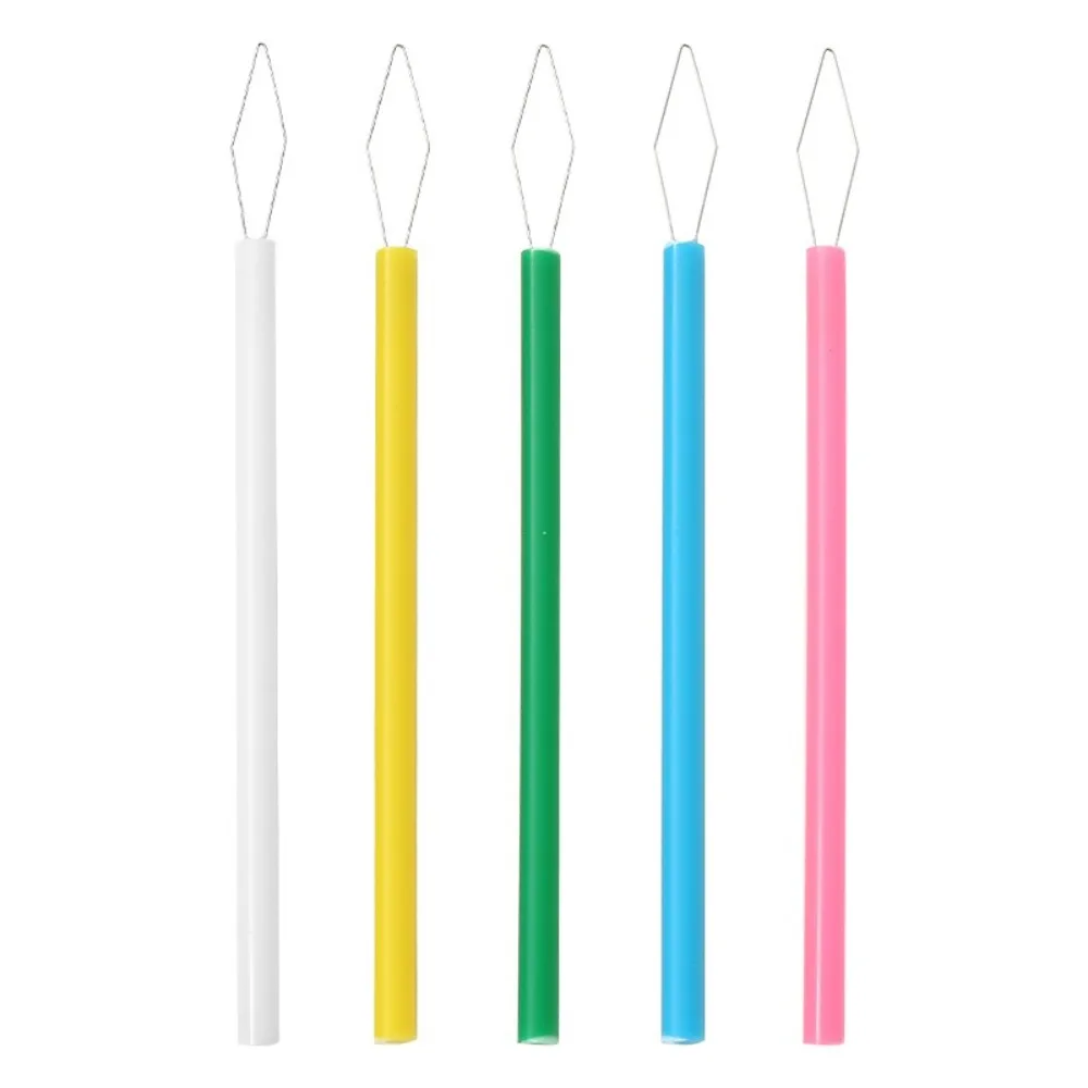 10Pcs Needlework Threading Needle Threaders Sewing Accessories Multifunctional Large Hole Beaded Accessories Long Handle