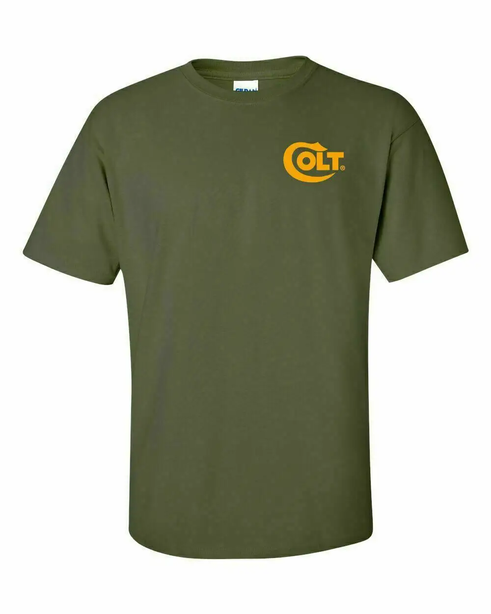 Colt Orange Chest Logo T Shirt 2nd Amendment Pro Gun Rights Rifle Pistol Tee New