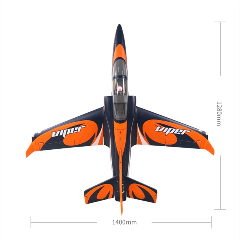 FMSRC Airplane 90mm Ducted Fan EDF Jet Super Viper 6ch with Flap Wingspan 1400mm Giant Model Hobby Plane Aircraft Avion PNP