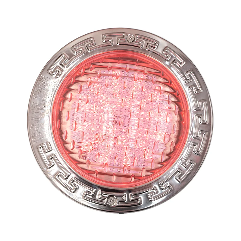 Precio al por mayor Luz Led de piscina de alta potencia Par 56 Led Rgb Ip68 luz empotrable para piscina nicho de cubierta de PC de acero inoxidable