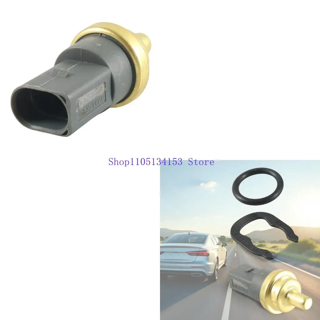 

hg89 Engine Coolant Temp Sensor Replacement with Clip and Washer ABS Copper Material Wide Compatibility 1K0121049AN 03L121131