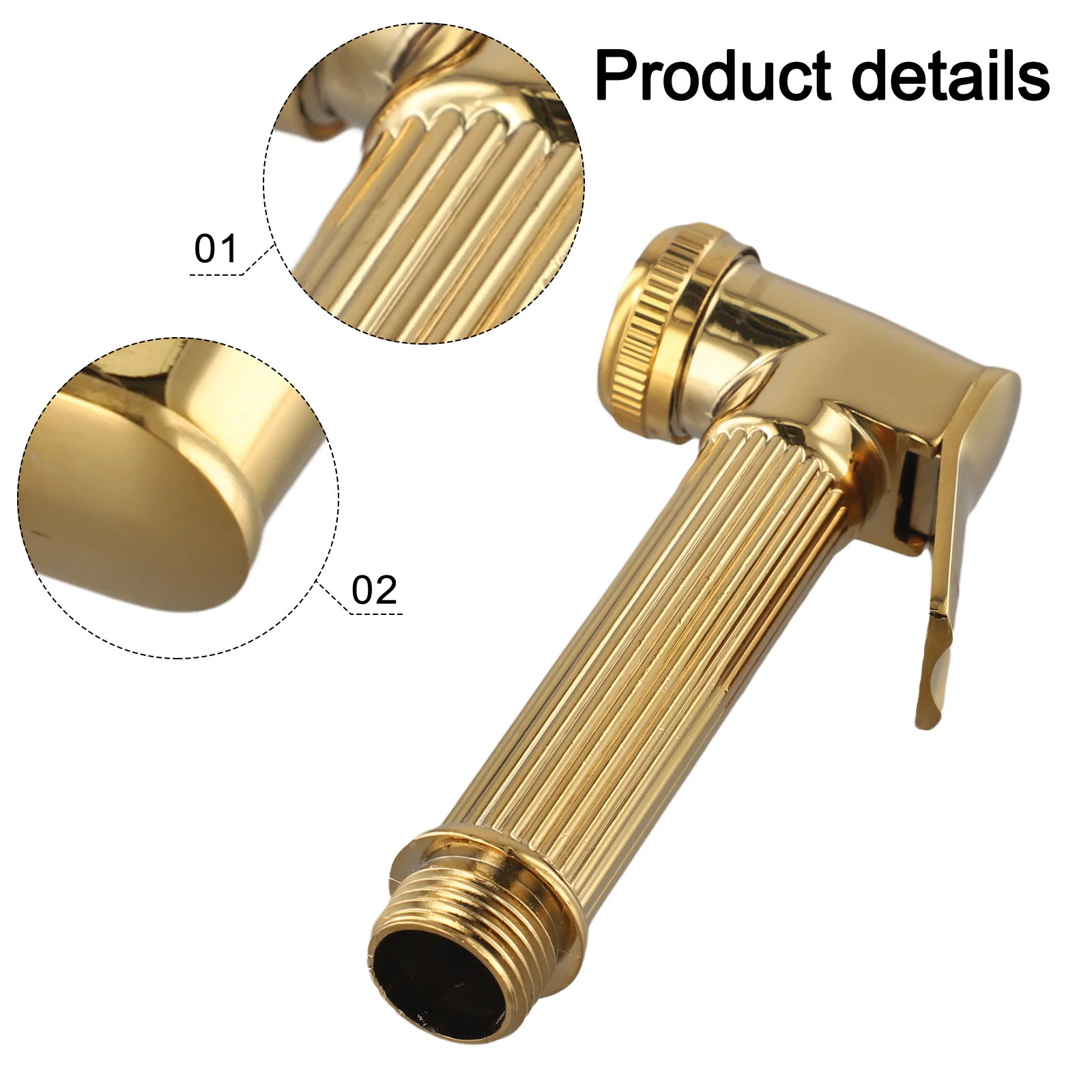 

Для деликатной стирки, очиститель под давлением, распылитель для биде, личной гигиены, дома, ванной комнаты, золотой регулируемый распылитель давления воды, кран