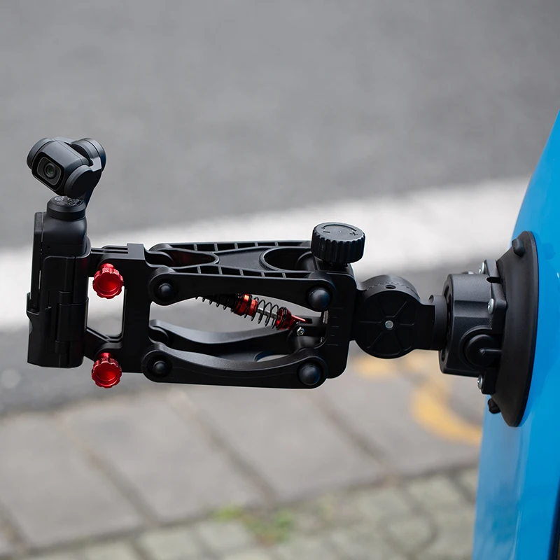 For DJI Pocket 3 Car Holder Suction Cup Bracket Stabilizer Z-Axle Gimbal Camera Shock-absorbing Spring Support Mount Accessories