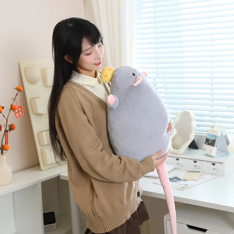 40/70/90 centimetri Pull String Formaggio Ratto Morbido Peluche Ripiene Giocattoli Grande Mouse Bambole Cuscino di Tiro Ratti Svegli Peluche ripiene regali