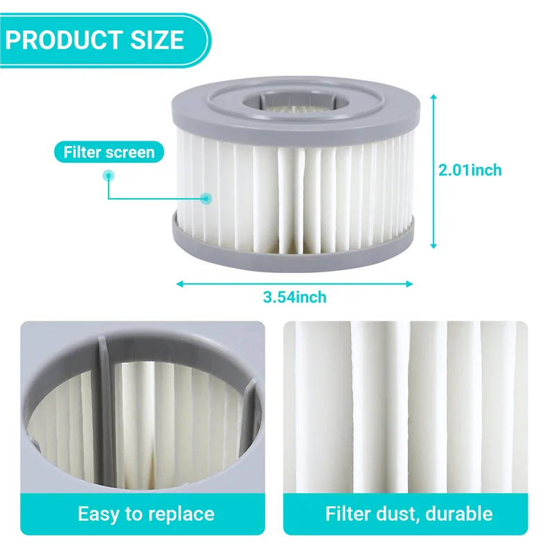 5PCS HEPA Filter For Xiaomi JIMMY JV85/JV85 Pro/H9 PRO Handheld Wireless Vacuum Cleaner