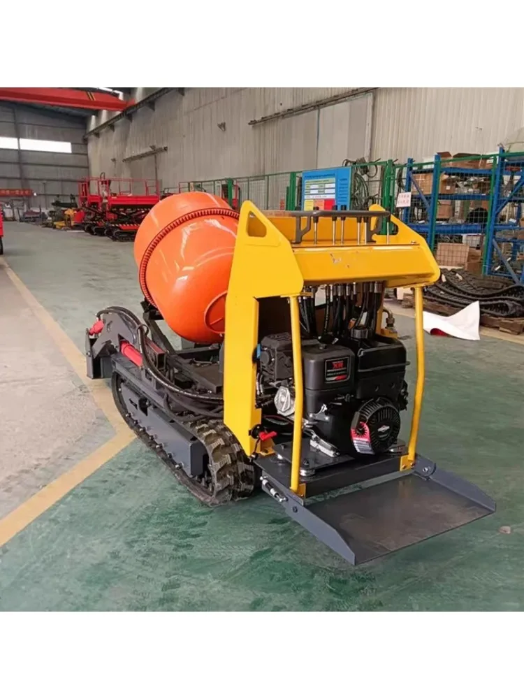 YG Mini Crawler Type Cement Concrete Mixer Mortar Mixing Machine Tracked Dumper Cement Mixer Tracked Dumper Crawler Cement Mixer