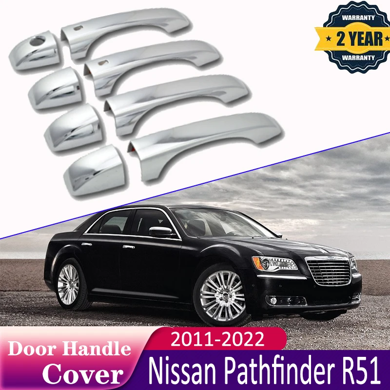 

For Chrysler 300 Lancia Thema 2011~2022 Luxurious Chrome Door Handle Cover Trim Set 4Door Never Rust Car Accessories Stickers