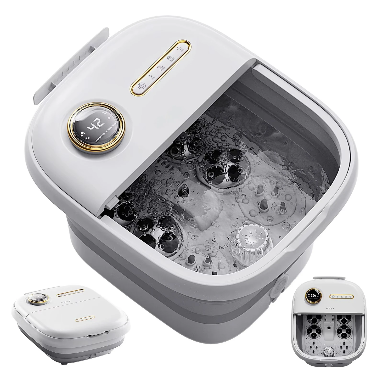 

Intelligent Heat Electric Foot Spa Adjustable Pedicure Products Family-Friendly Foot Bath Massage Tub Bucket