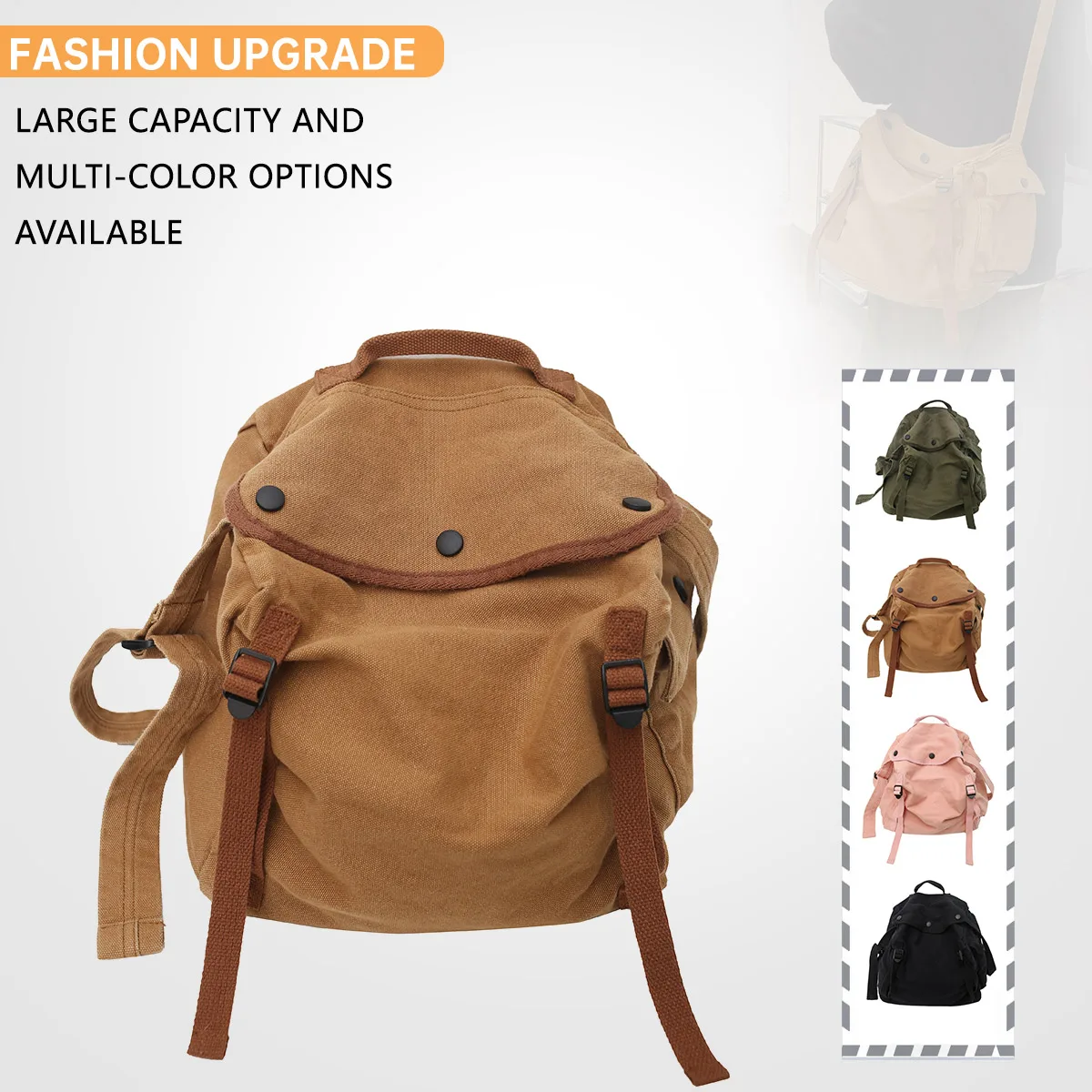 Große Canvas-Tasche für Damen 2026 – Neue lässige Schulter-Tragetasche, Umhängetasche für Studenten, Schultasche, Pendler-Cloud-Tasche, trendige Arbeitstasche