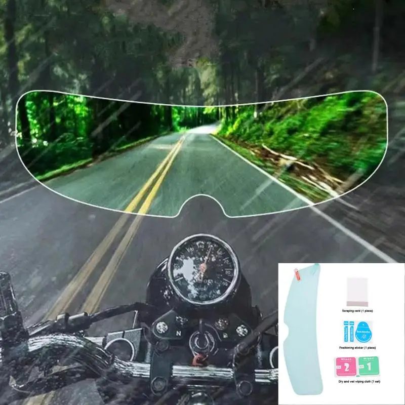 

Прозрачная непромокаемая противотуманная пленка для шлема, универсальная нанопокрытие для мотоцикла, наклейка, защитная пленка для вождения, аксессуары для шлема