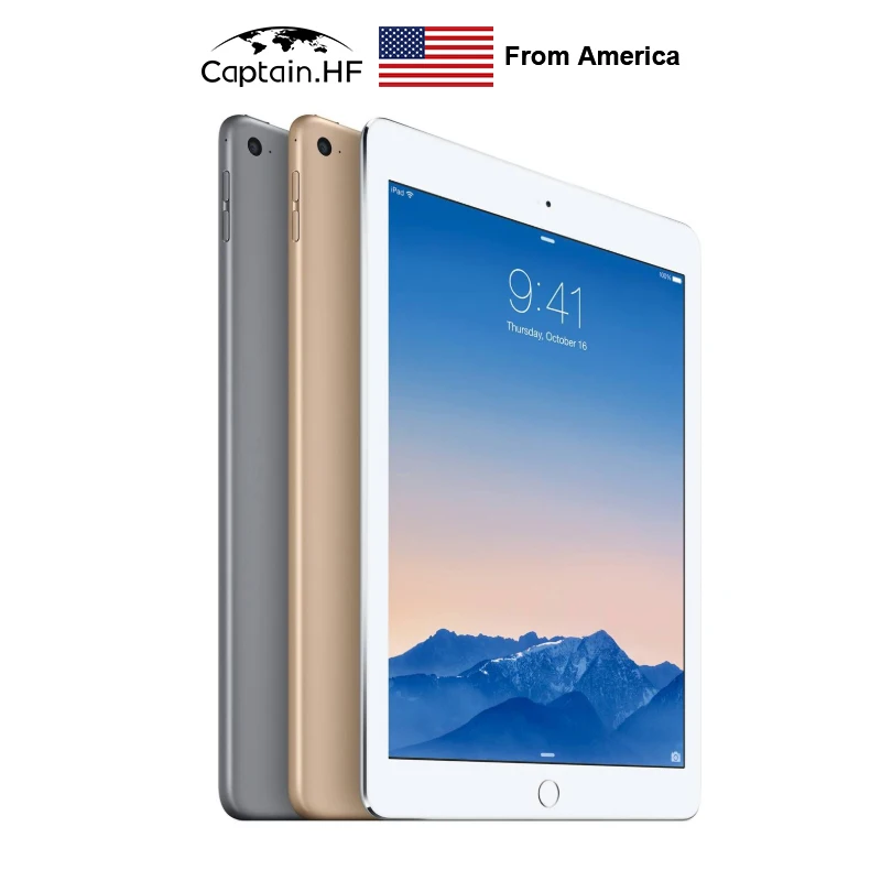 Tableta IPad Air 2 con Chip, dispositivo Original con pantalla Retina de 9,7 pulgadas, 16GB/64GB/128GB SSD, identificación de huellas dactilares,