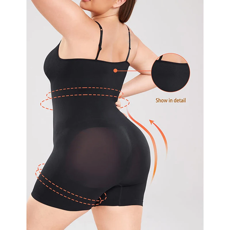 BurVogue XL-4XL Body dla kobiet brzuch bielizna modelująca modelujące Body bezszwowe podnoszenie pośladków do ud szczuplejsze urządzenie do