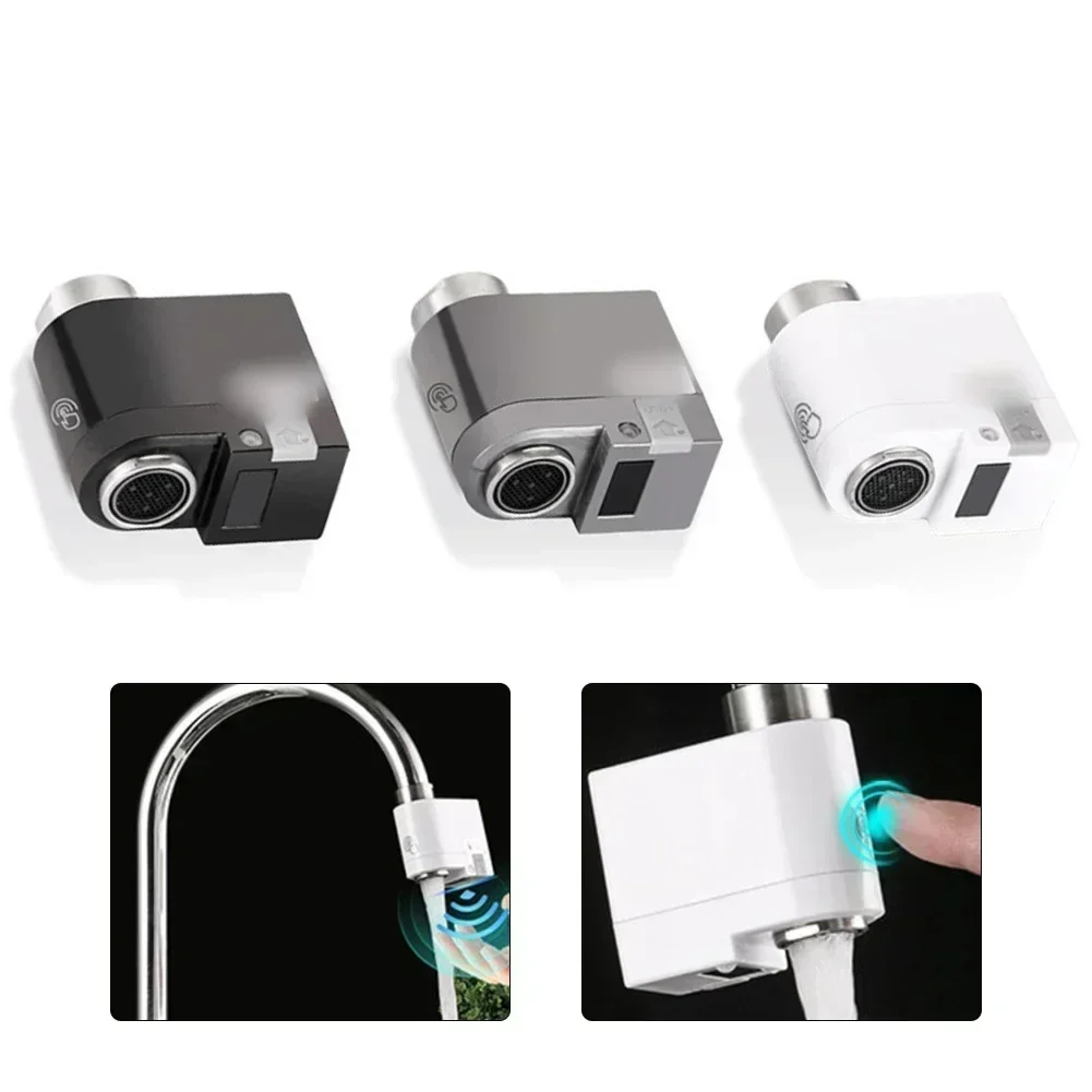 

1PC Intelligent Sensing Water-saving Faucet Dual Sensing Touch-Free Infrared Sensor Sensing Water-saving Device With 5 Adapters
