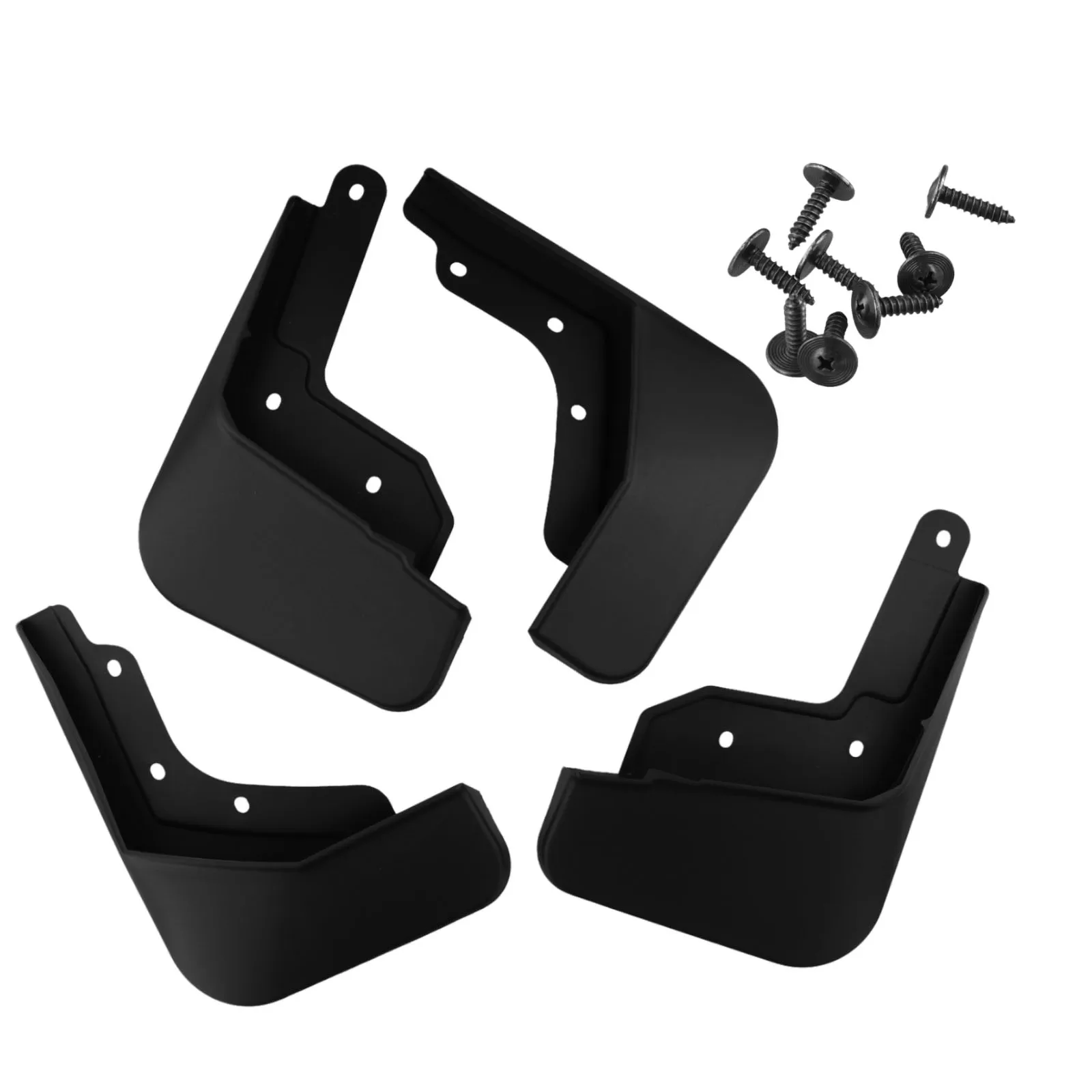 

Black Bottom of Car Tire Installation Mudguard Mud Flaps Splash Guards Fender Cover for Polestar 2 20212023 Set of 4