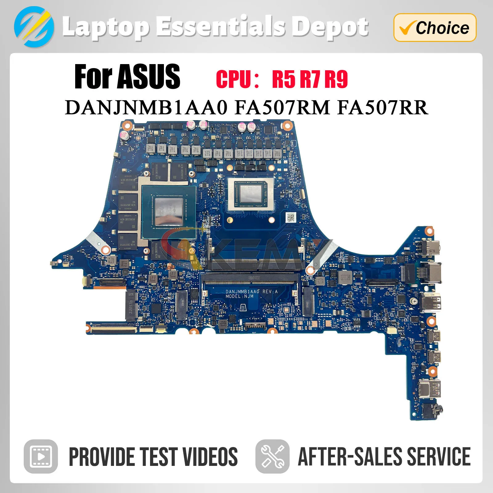 

FA507RW Laptop Motherboard For Asus A15 FA707RW FX707RM FA507RM Mainboard With R7-6800H R9-6900H RTX3070Ti/V8G RTX3060-6G