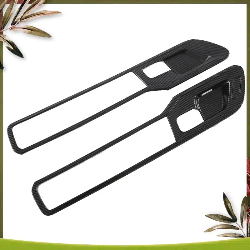 

AB98-1Set Car Inner Door Handle Bowl Panel Frame Cover Trims For Dodge RAM 1500 TRX T-REX 2023- Interior Decoration Accessories