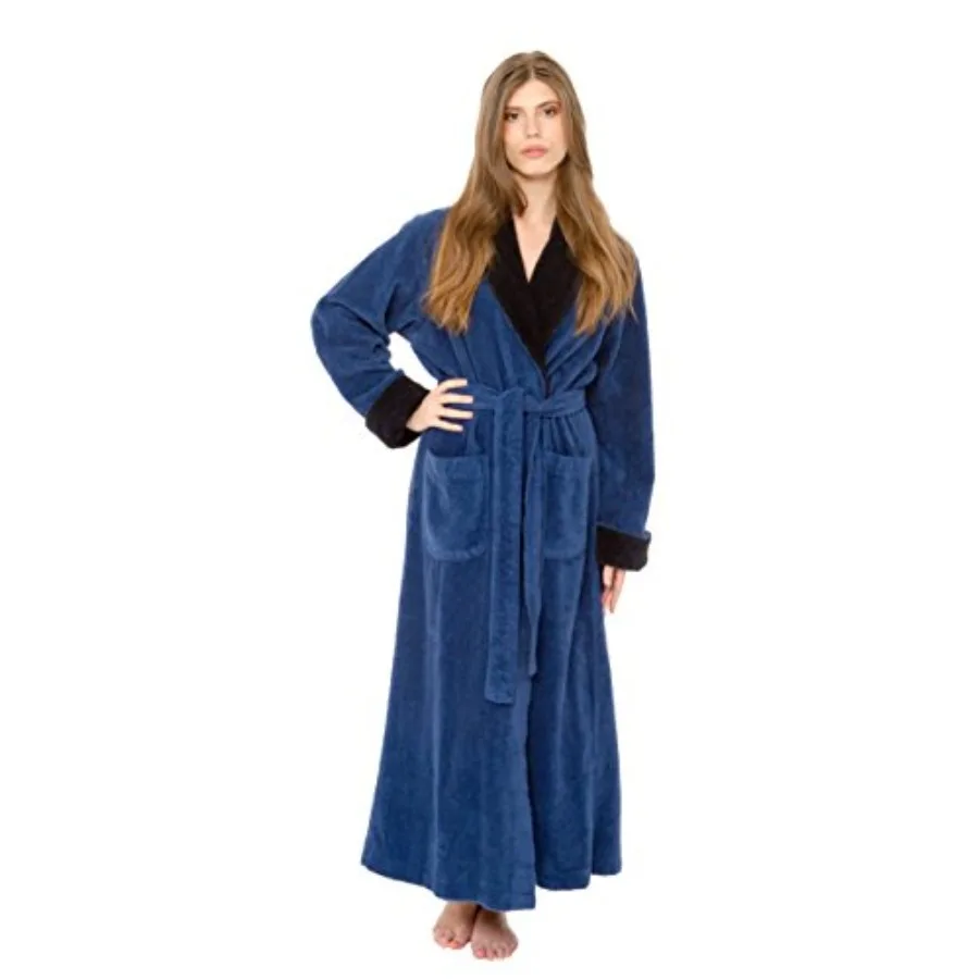 

Bath Robes Women's 100 Cotton Chenille Robe Long Bathrobe