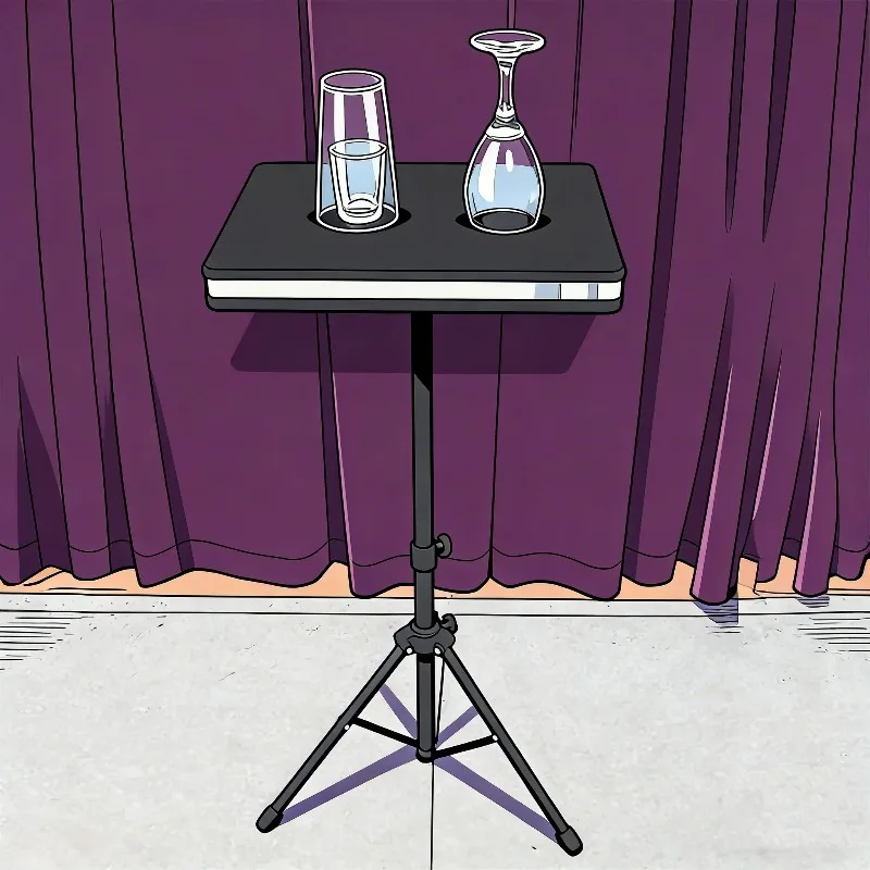 

Стол для разбивания стекла с дистанционным управлением + монета в стекле: два эффекта в одном. Фокусы, сценические иллюзии, ментализм, реквизит для трюков.