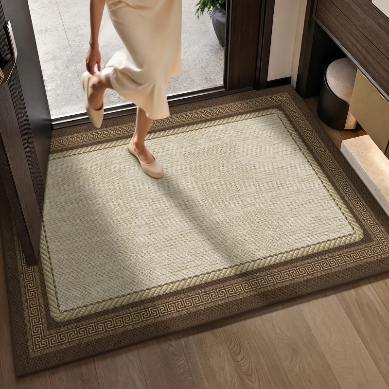 Entrance Doormat Welcome Carpet Stain-resistant Wear-resistant Floor Mat Checkered Pattern Rug Home Decorative Entry Mats Ковер