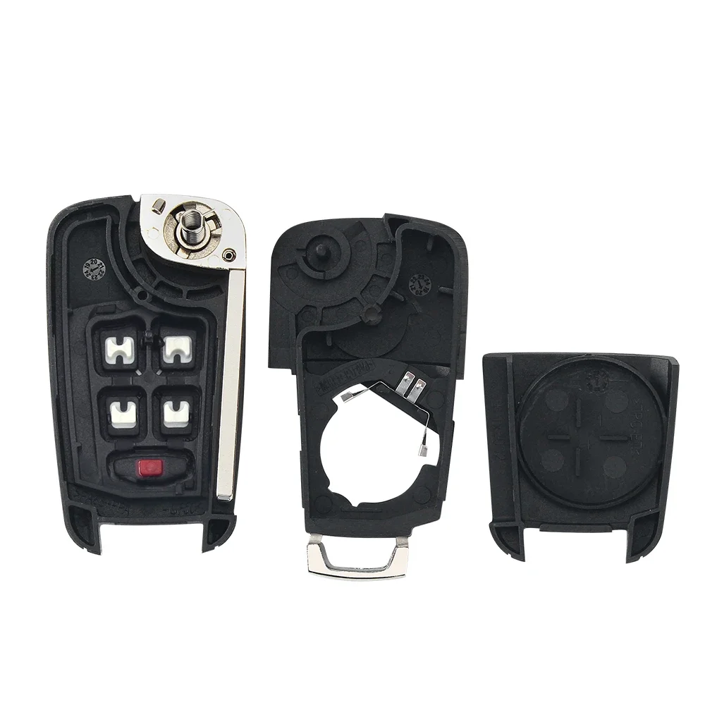 KEYYOU 10pcs Flip Folding Remote Key Shell For Chevrolet Cruze Epica Lova Camaro Impala 2 3 4 5 Buttons HU100 Blade