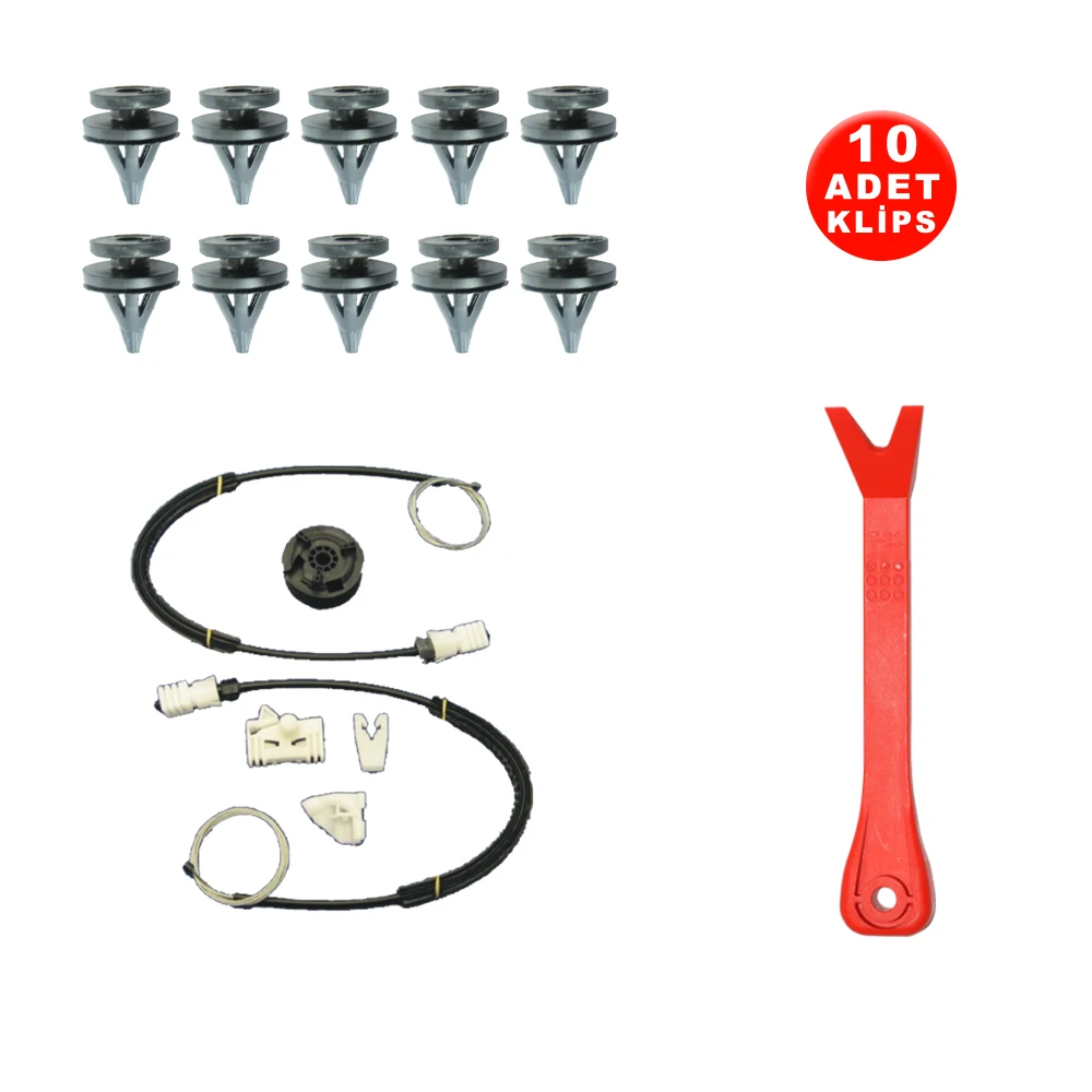 For Renault Scenic 1 1996-2003 7700838592 Left Front Window Jack Repair Kit 10 Clip + Apparatus