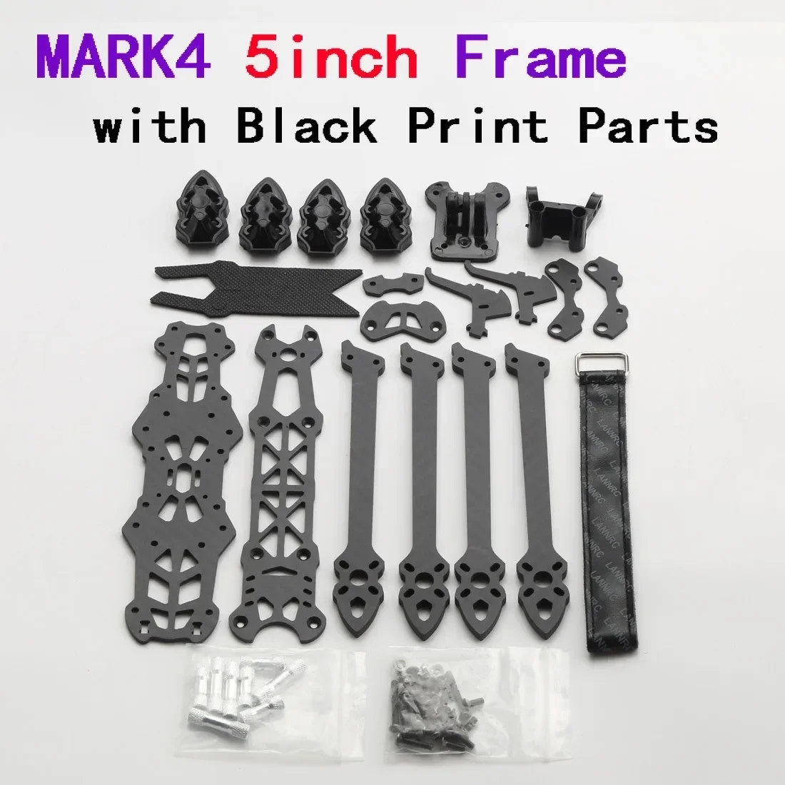 

Mark4 5inch FPV Carbon Fiber Frame 225mm Wheelbase 5mm arm Freestyle Long Range Frame for RC Quadcopter racing drone