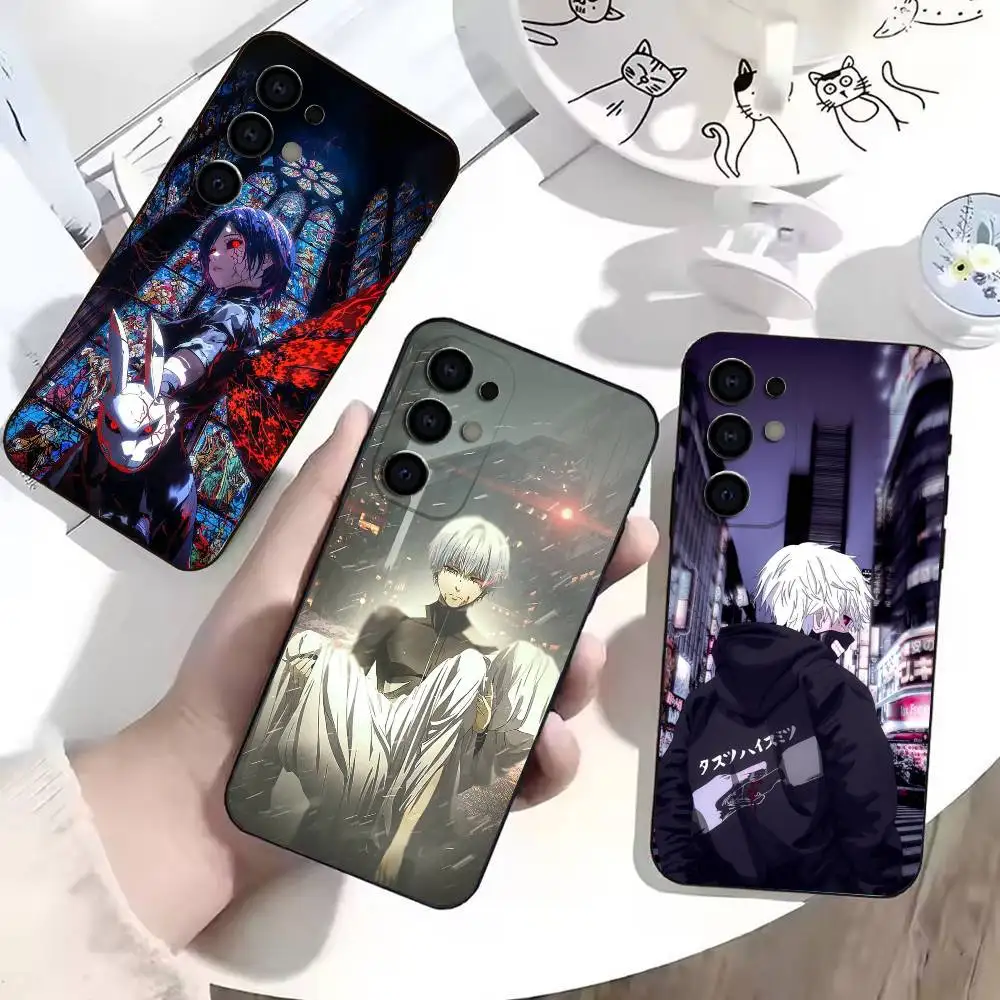 T-Tokyo Ghoul A-Anime  Phone Case For Black Soft Case Samsung S24,S23,S21,S22,S24,S30,S20Ultra Plus