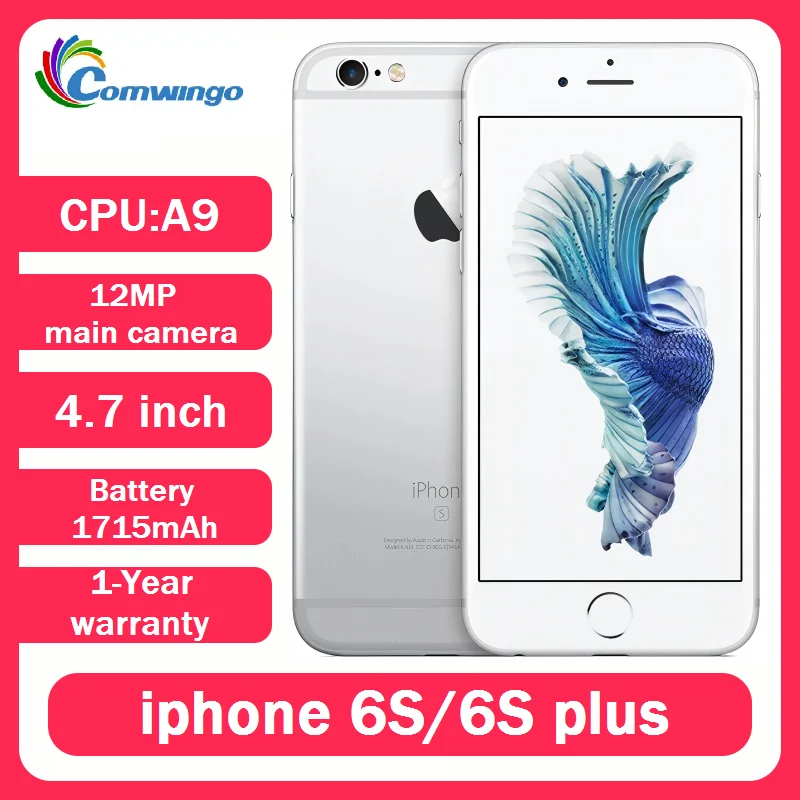 هاتف iPhone 6S 6SPLUS 2GB RAM 16/64/128GB ROM IOS هاتف محمول iphone 6s 6splus مستعمل بشاشة تعمل باللمس هاتف ذكي محمول #1