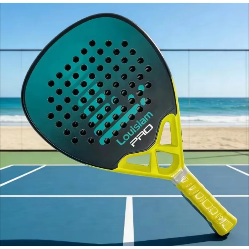 

Custom Carbon Fiber Beach Tennis Racket Set-Fiberglass Surface Professional Nylon Net Custom Logo Service for Amateur