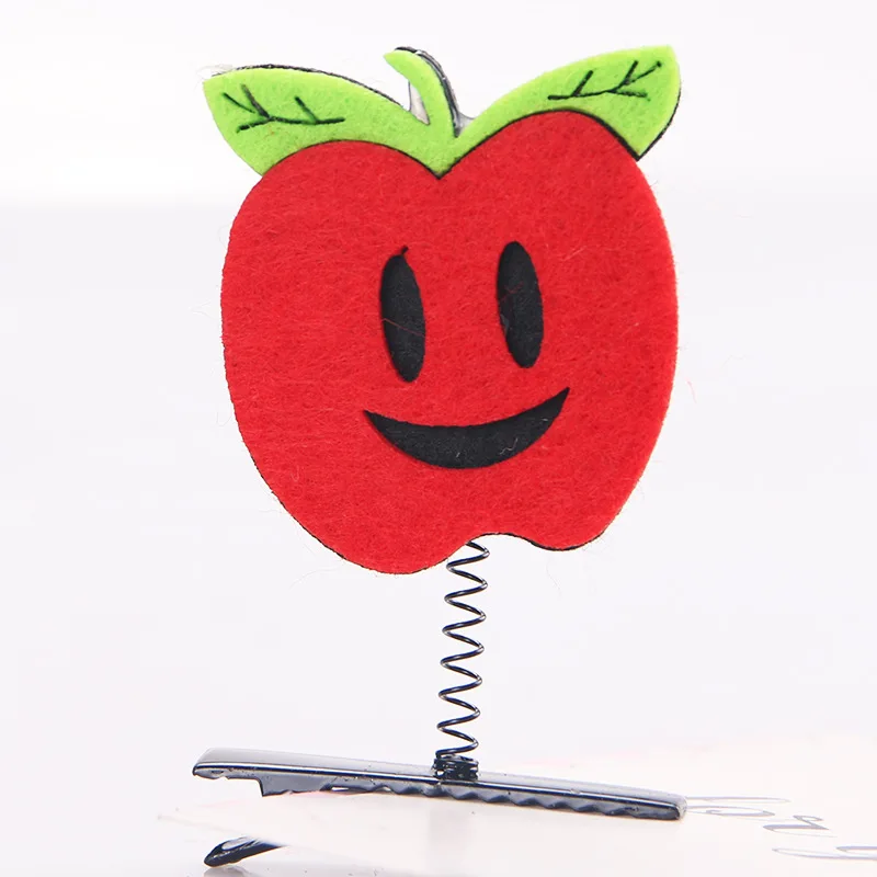 Épingle à cheveux en tissu pour fille, pince à cheveux en forme de fruit de dessin animé, accessoires pour cheveux