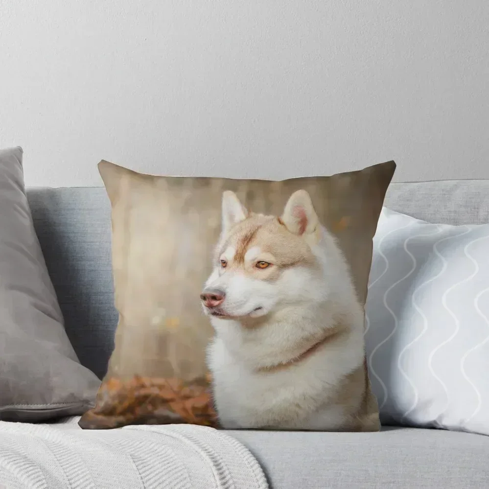 

Red Siberian Husky in the autumn forest Throw Pillow Pillowcases For Pillows christmas decorations 2025 anime girl pillow