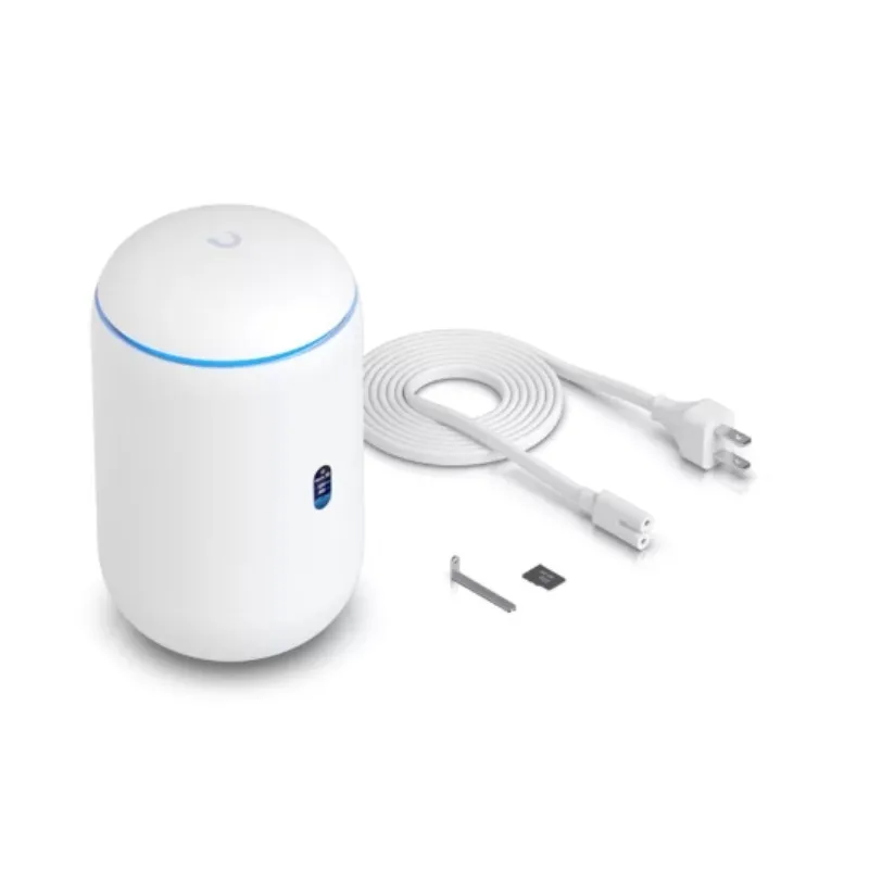 Console with Integrated WiFi 6 Router, PoE & Storage Ports for Home & Office Network System