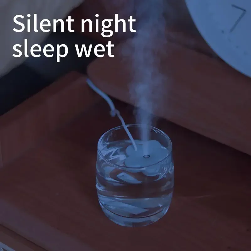 Small Flower USB Humidifier Portable Desktop Mini Water Replenishing Spray Home Ipx7 Waterproof Atomizer Diffuser