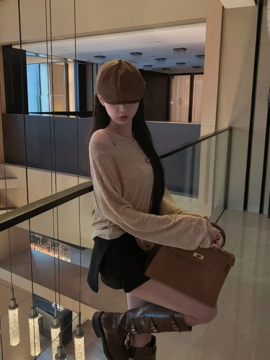 

Юбка А-силуэта с низкой талией для женщин: летняя, стройнящая, в стиле «Spicy Girl», для повседневной носки, из смесового полиэстера