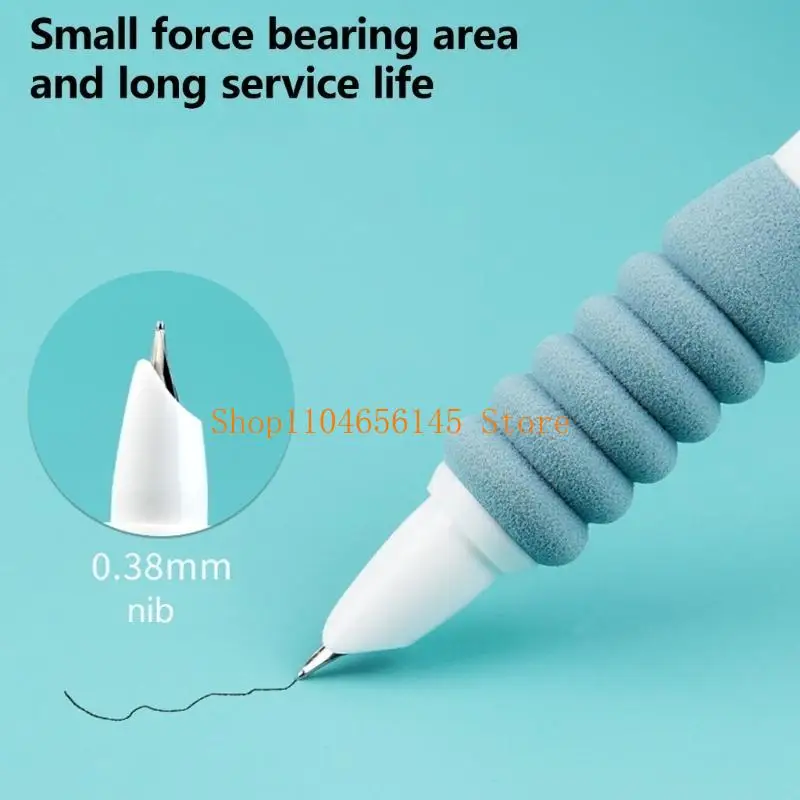 

6Pcs Piston-Filled Fountain Pen, Press to Open/Close, 0.38MM Fine Tip, Smooth to Write for Children Student Handwriting