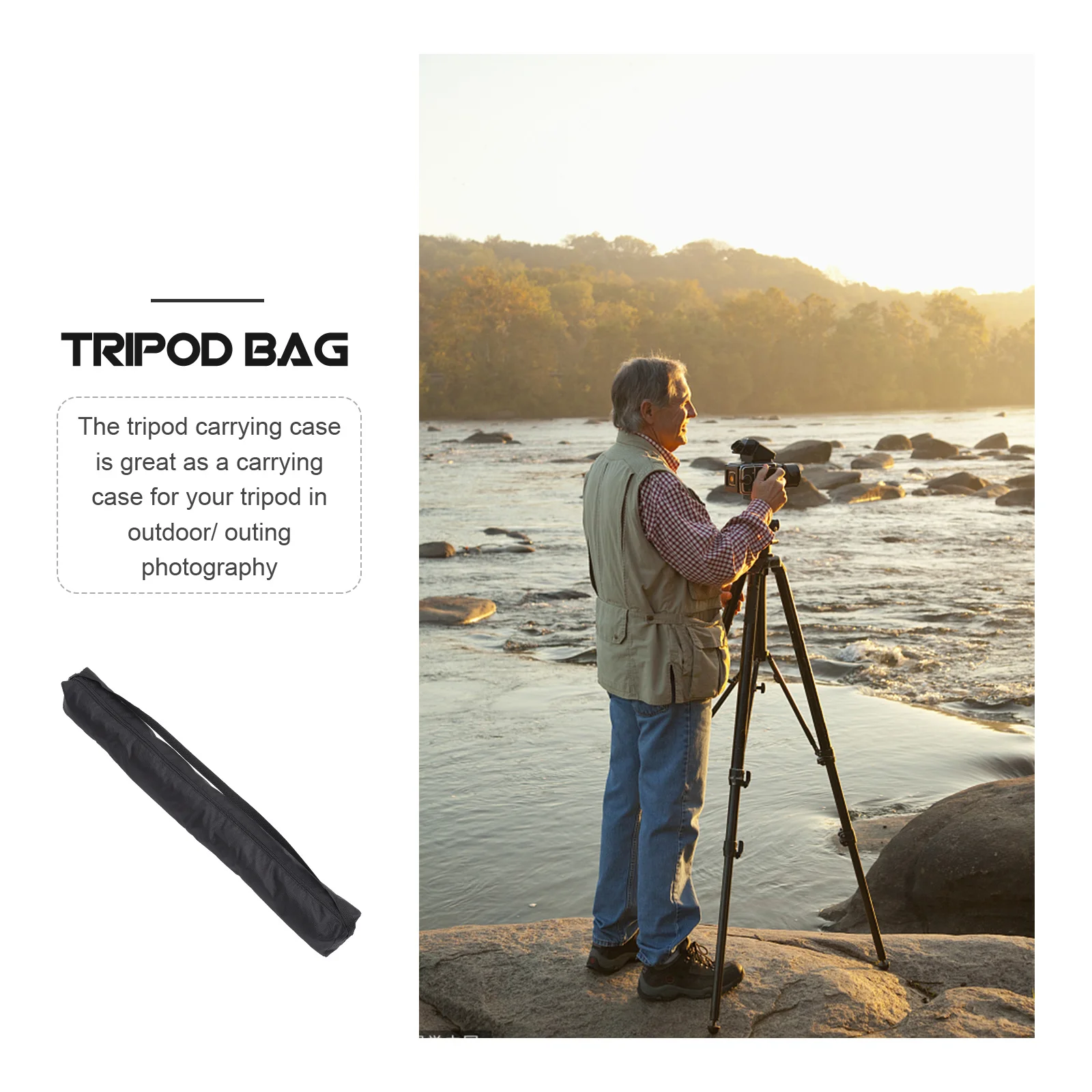

Equipment Storage Bag Oxford Cloth Reinforced Handles for Camera Tripod Light Stand Photography Tools Outdoor Adventure