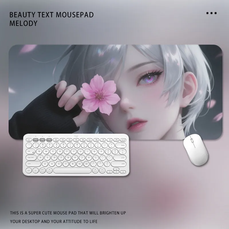 Two-dimensional mouse pad oversized office desktop pad animation game computer keyboard pad dormitory table mat