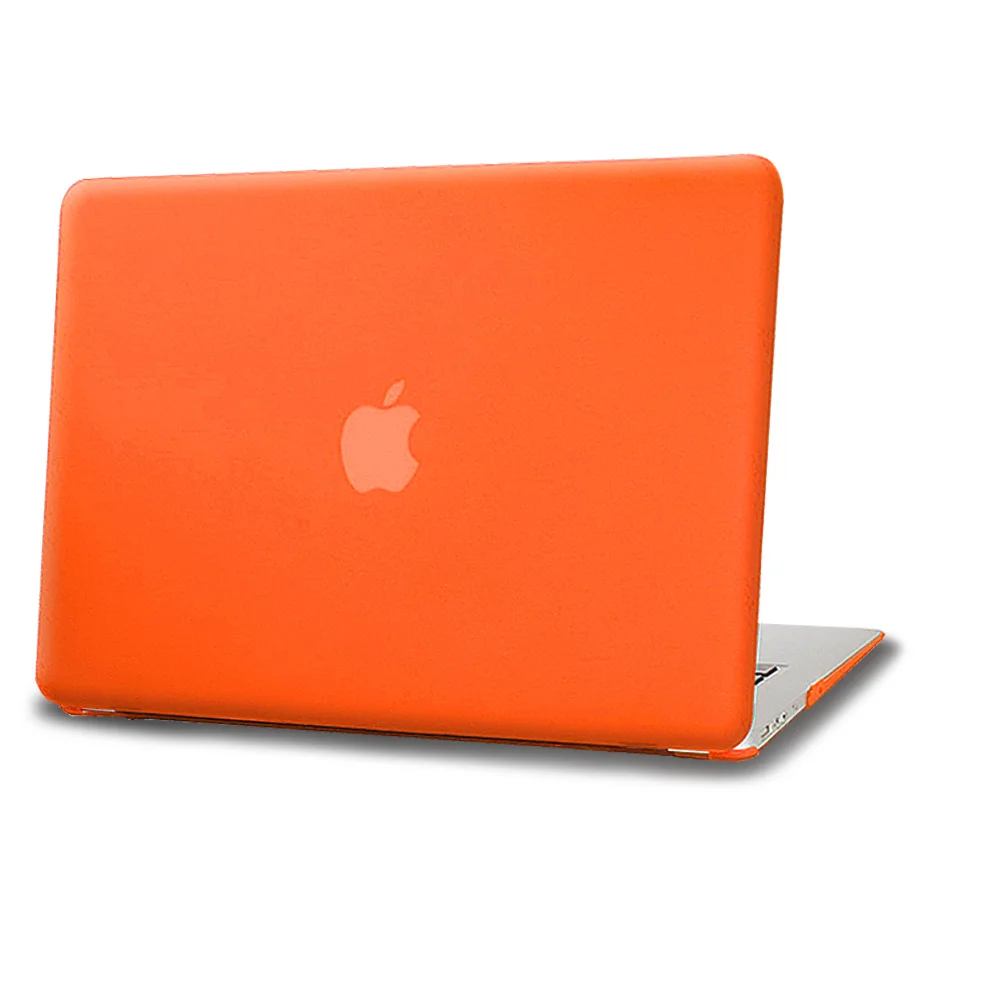 Case For Apple Macbook Air 11/13 /Pro 13/15/Macbook 12 inch Matte Hard Matte Orange Laptop Protective Shell Cover