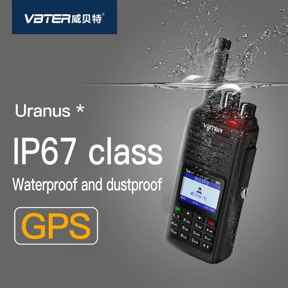 VBTER WBT-IP67 Uranus 4G POC Walkie Talkie Waterproof GPS Handheld Station for Outdoor Use 5000 km Unlimited Distance Covera