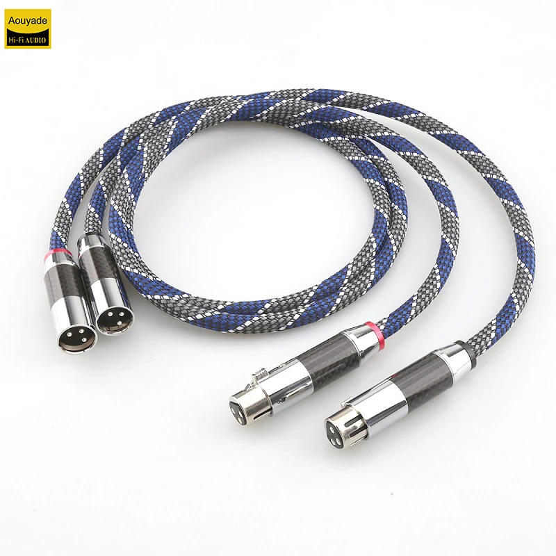 

Aouyade Four-core silver-plated XLR balanced audio cable for microphones and mixers