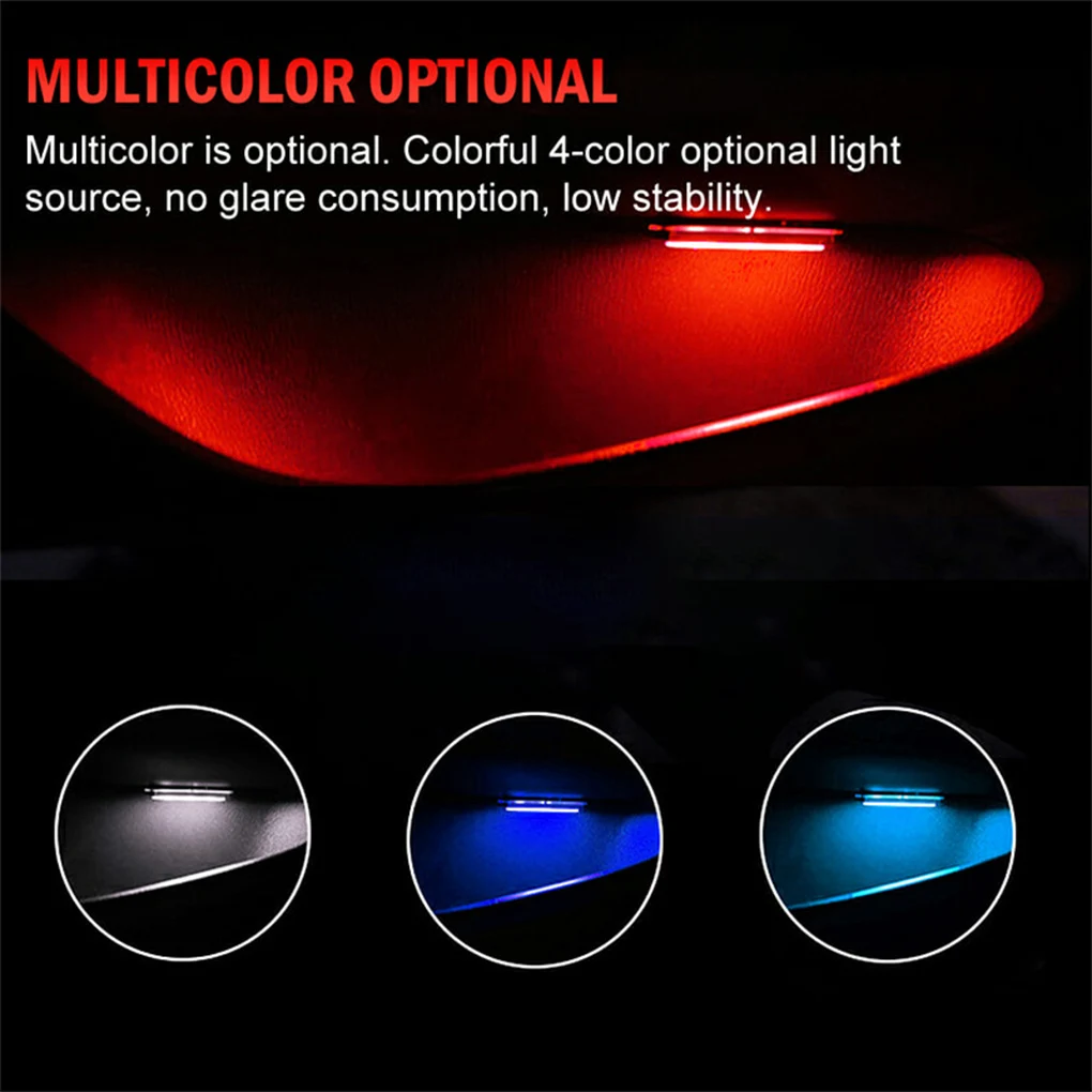 4 stücke Universal Auto Türgriff Armlehne LED Licht Innen Atmosphäre Lampe Automotive Zubehör